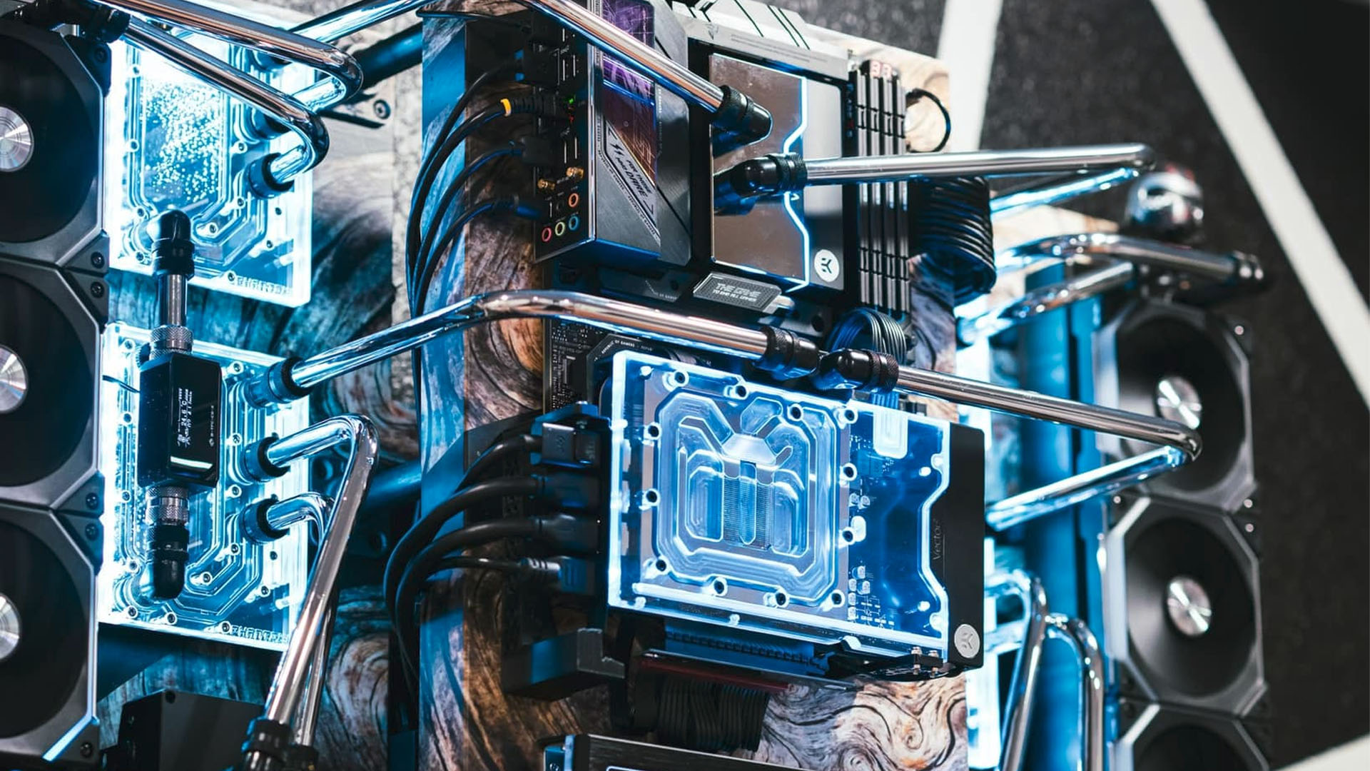 This Wall Mounted Gaming Pc Is A Metal Tubing Masterclass