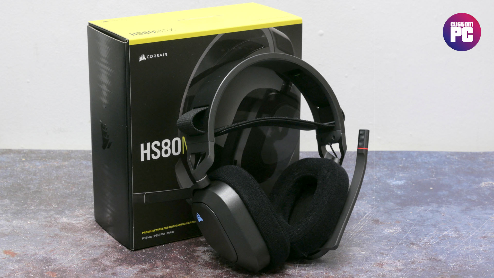 Corsair HS80 MAX Wireless Multiplatform Gaming Headset with Bluetooth -  Dolby Atmos - Broadcast Quality Microphone - iCUE Compatible - PC, Mac,  PS5